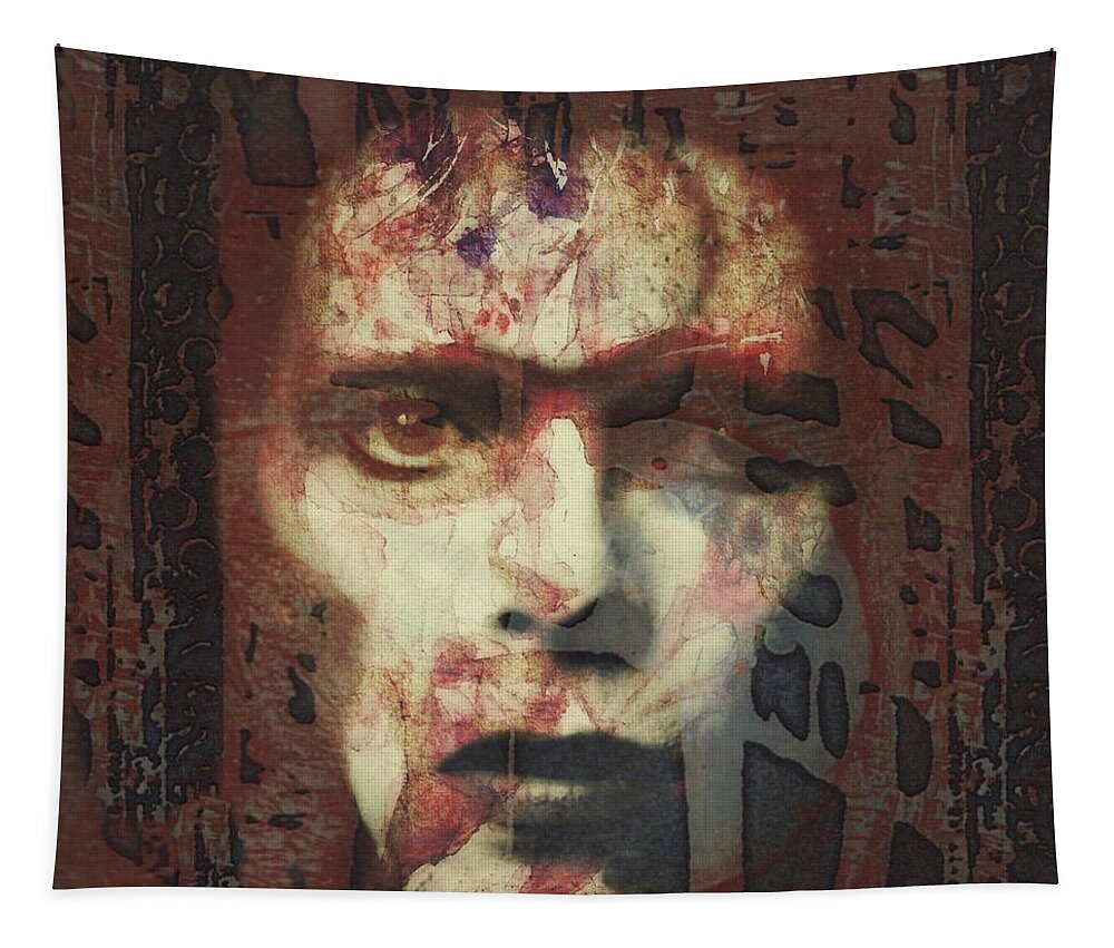 David Bowie Tapestry featuring the digital art The Jean Genie by Paul Lovering