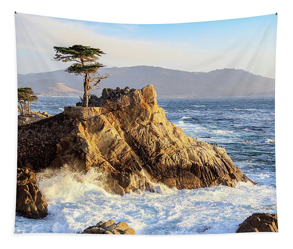 Ngc Tapestry featuring the photograph The Lone Cypress by Robert Carter