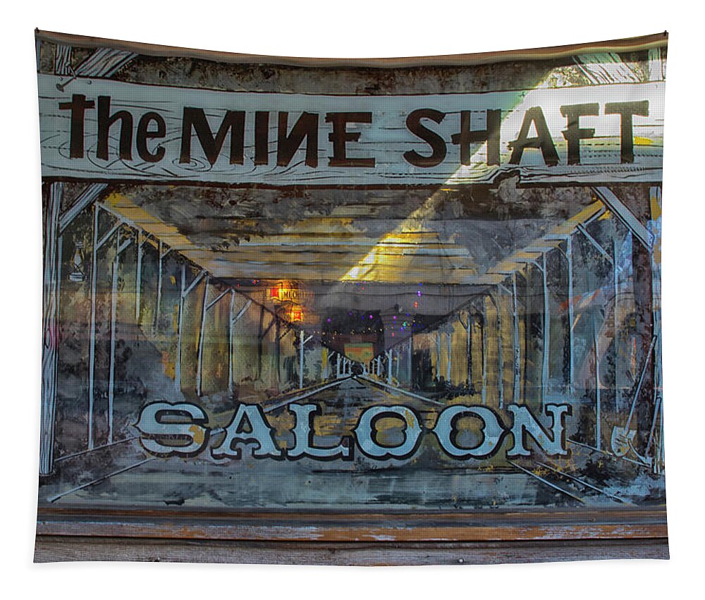 Nevada City Tapestry featuring the photograph The Mine Shaft by Tom Kelly