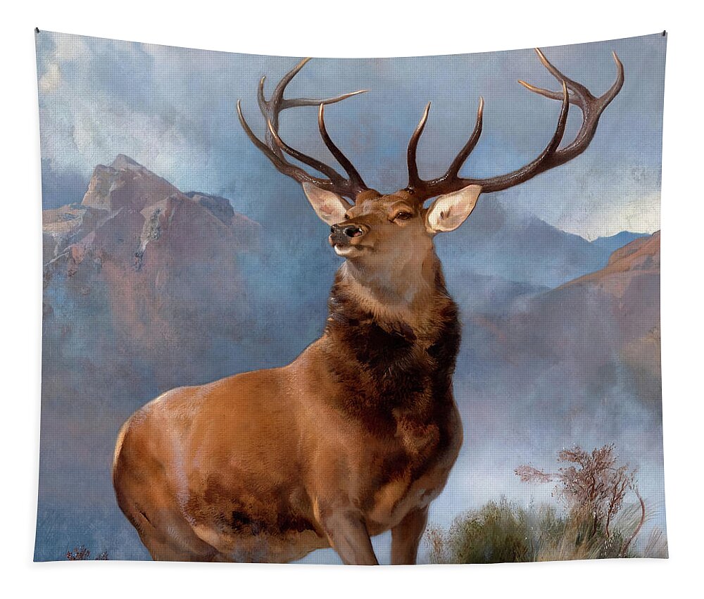 The Monarch Of The Glen Tapestry featuring the painting The Monarch of the Glen by Sir Edwin Henry Landseer
