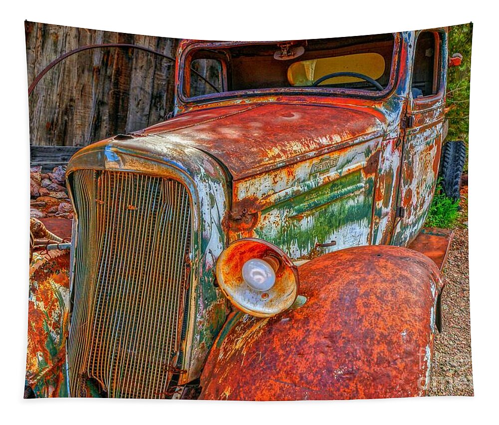  Tapestry featuring the photograph The Old Boss by Rodney Lee Williams