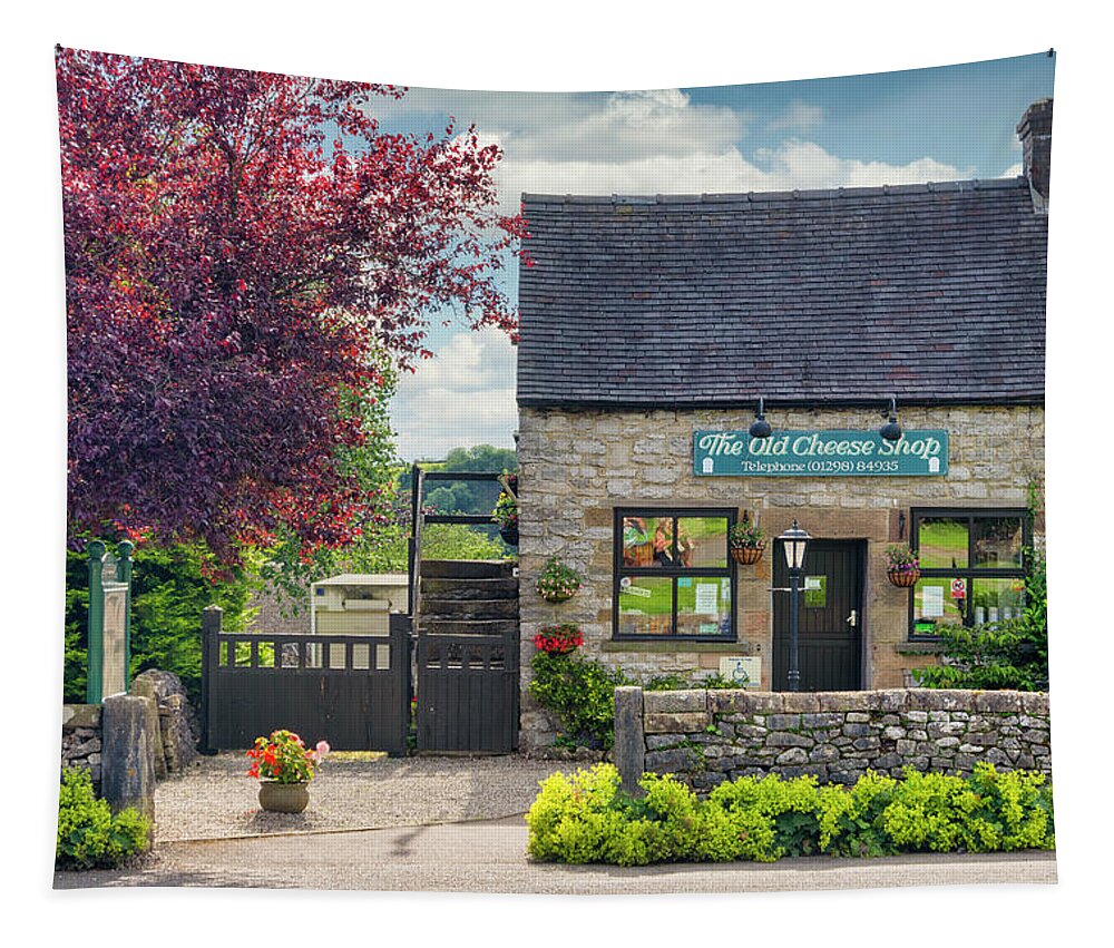 Hartington Tapestry featuring the photograph The Old Cheese Shop by Steev Stamford