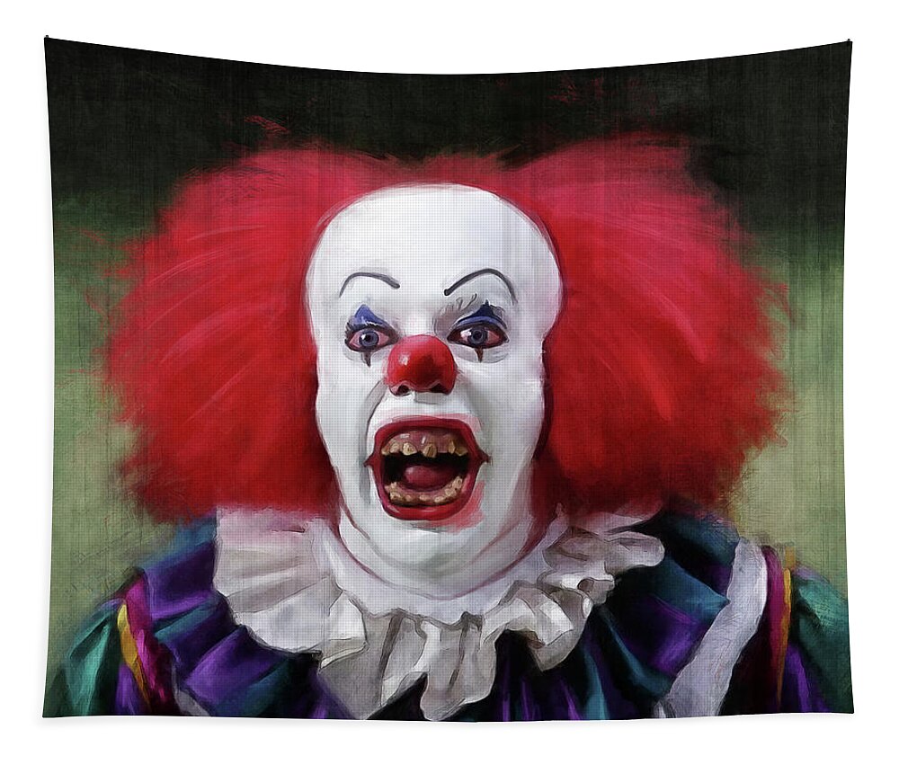 The Original Pennywise The Clown Tapestry by Joseph Oland - Fine ...