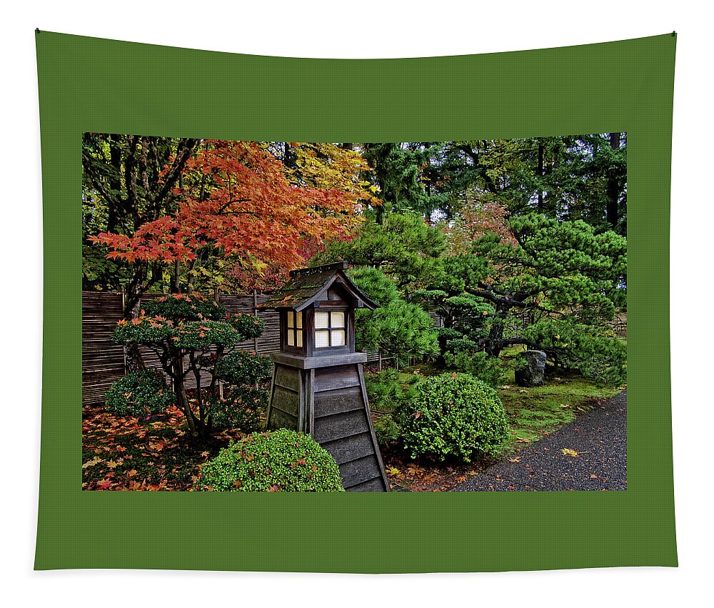 Landscape Tapestry featuring the photograph The Pagoda by Thom Zehrfeld