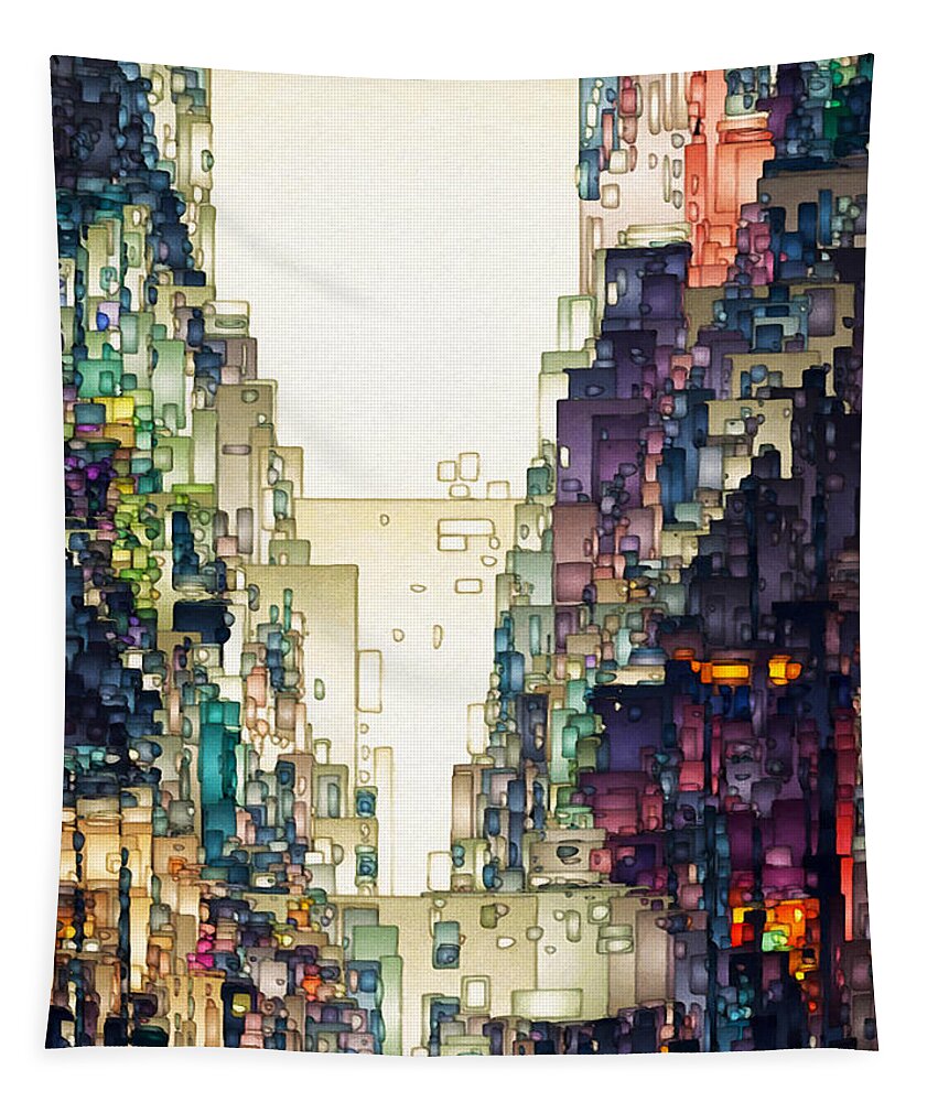  Tapestry featuring the digital art The Parisian 4 by David Hansen