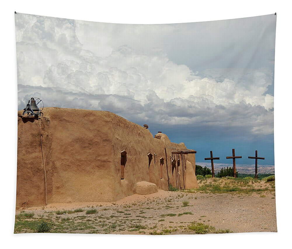 Old Tapestry featuring the photograph The Penitente Morada by Gordon Beck