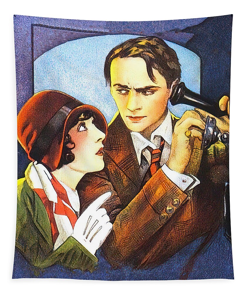 Power Tapestry featuring the painting ''The Power of the Press'', 1928, movie poster painting by Movie World Posters