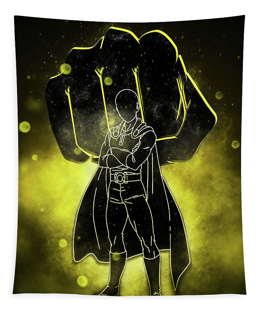 The Power Punch Man Tapestry by Ridwan Art - Fine Art America
