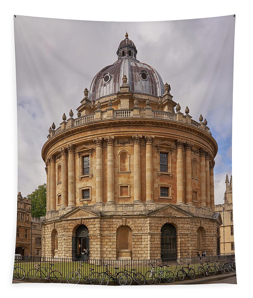 Radcliffe Tapestry featuring the photograph The Radcliffe Camera by Richard Downs