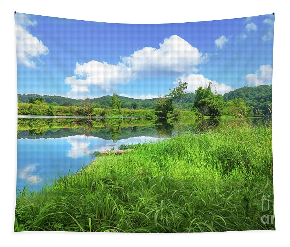 River Tapestry featuring the photograph The River by Shelia Hunt