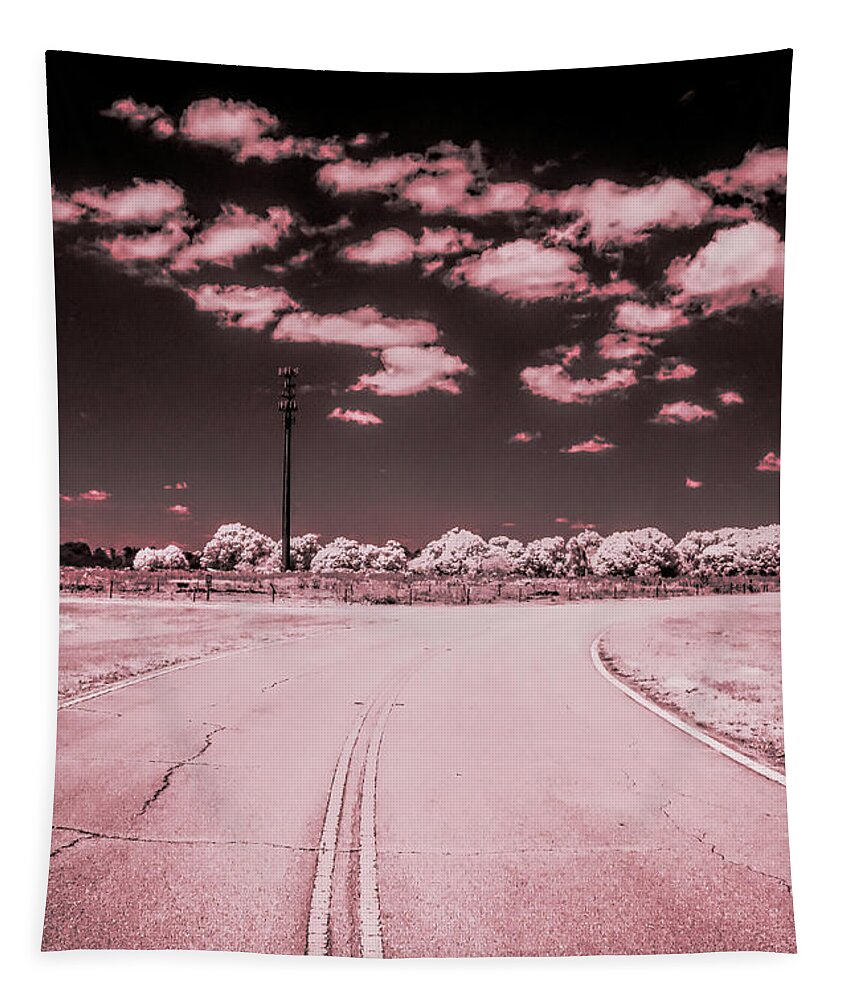 The Road Tapestry featuring the photograph The Road, Infrared Photography by Felix Lai