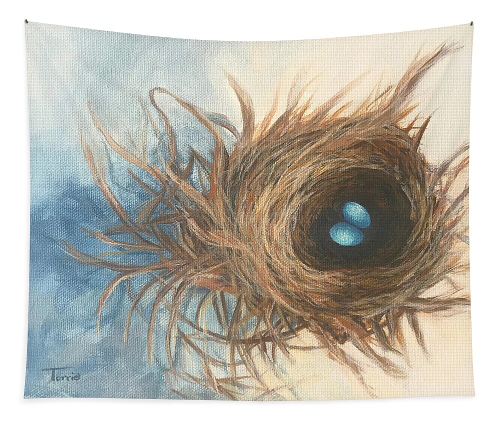 Nest Tapestry featuring the painting The Scattered Nest by Torrie Smiley