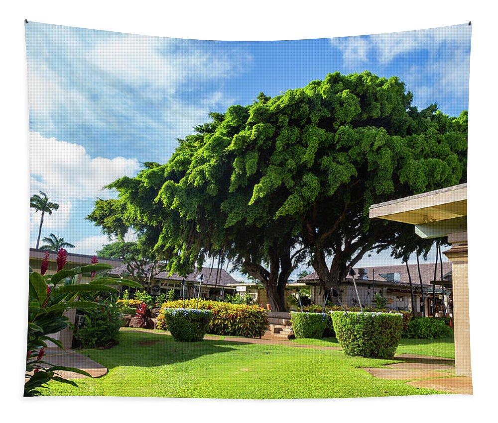 Kukuiula Tapestry featuring the photograph The Shops at Kukuiula by Auden Johnson