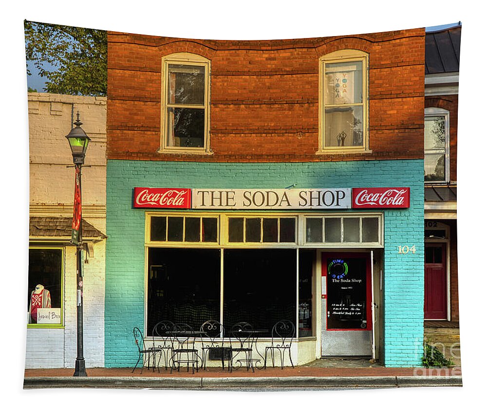 Soda Shop Tapestry featuring the photograph The Soda Shop by Amy Dundon