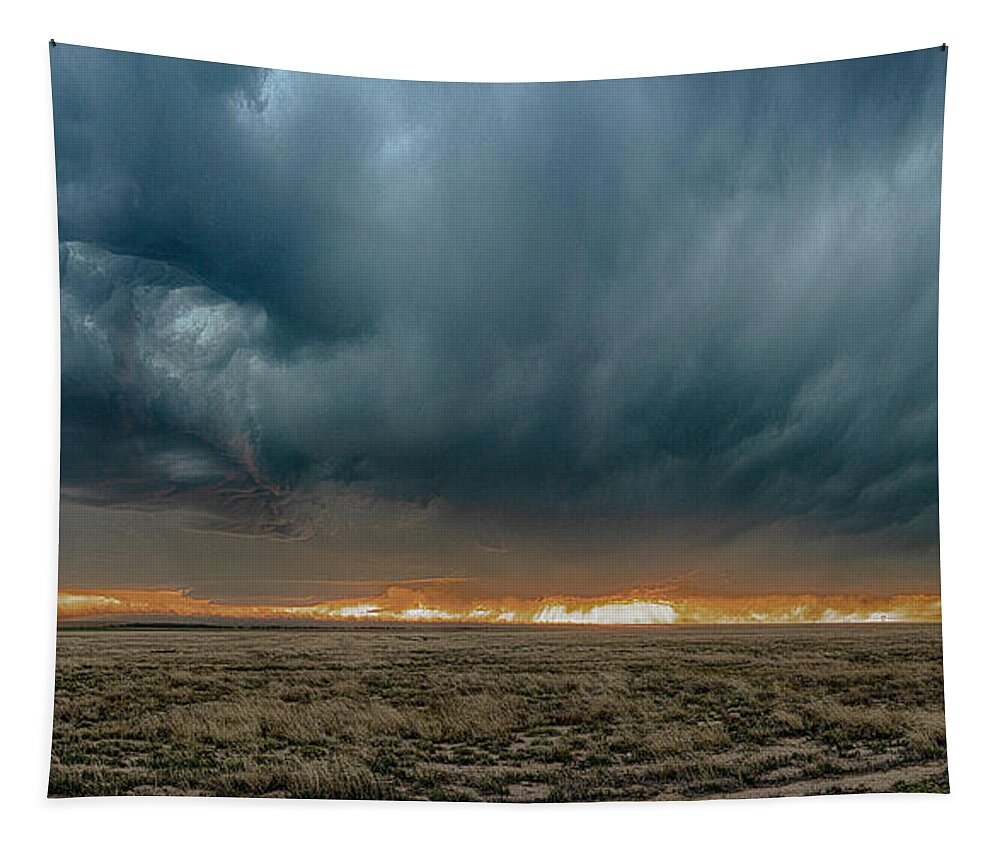 Clouds Tapestry featuring the photograph The Storm Has Arrived by Rich Isaacman