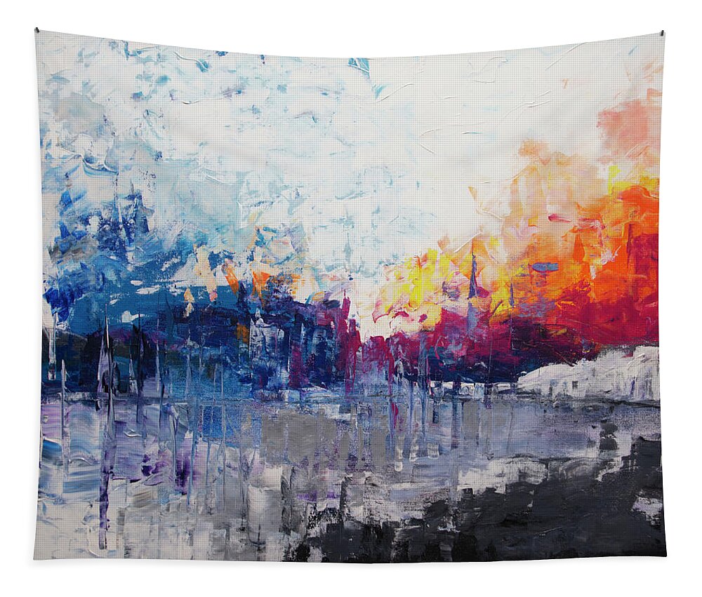 Winter Tapestry featuring the painting The Symphony of a Winter Morning by Linda Bailey