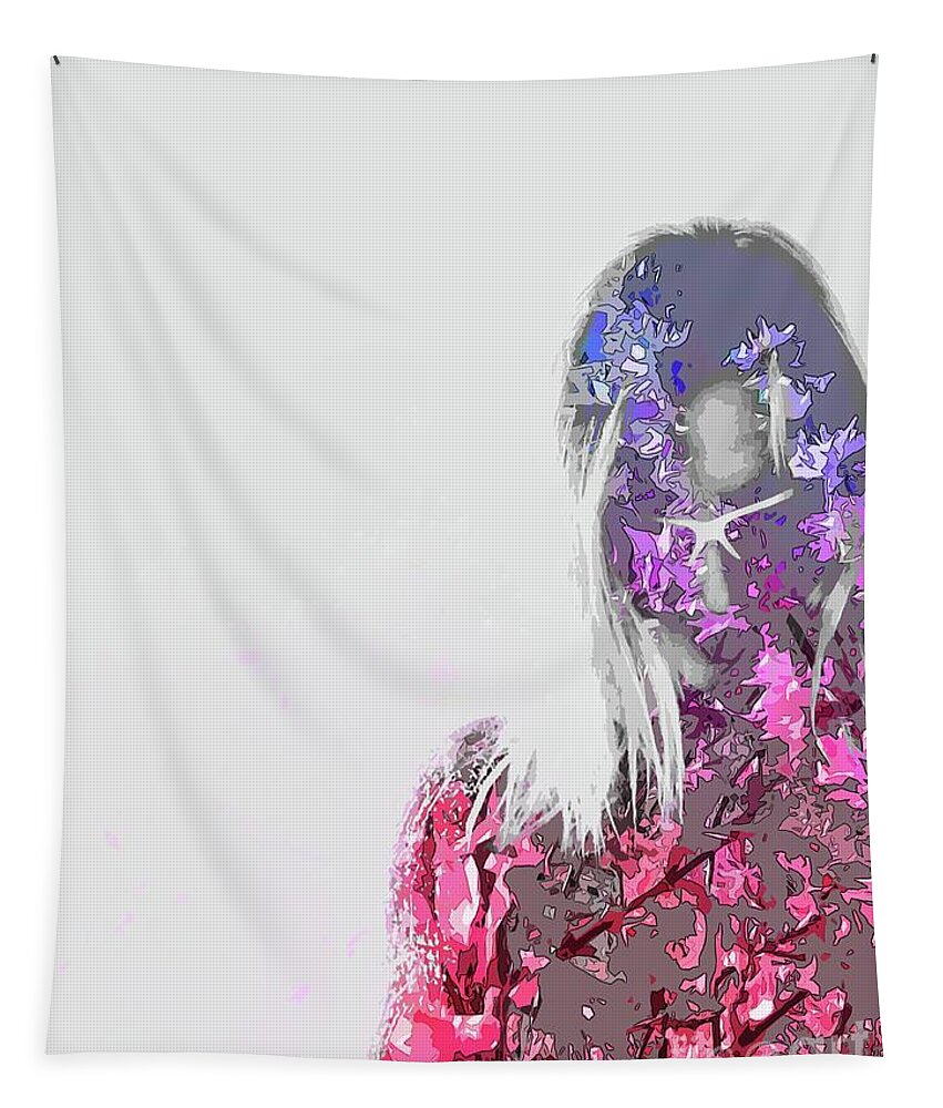 Portrait Tapestry featuring the digital art The True World by Alexandra Vusir