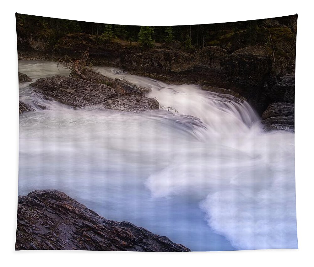 Landscape Tapestry featuring the photograph The Turmoil At The Top by Allan Van Gasbeck