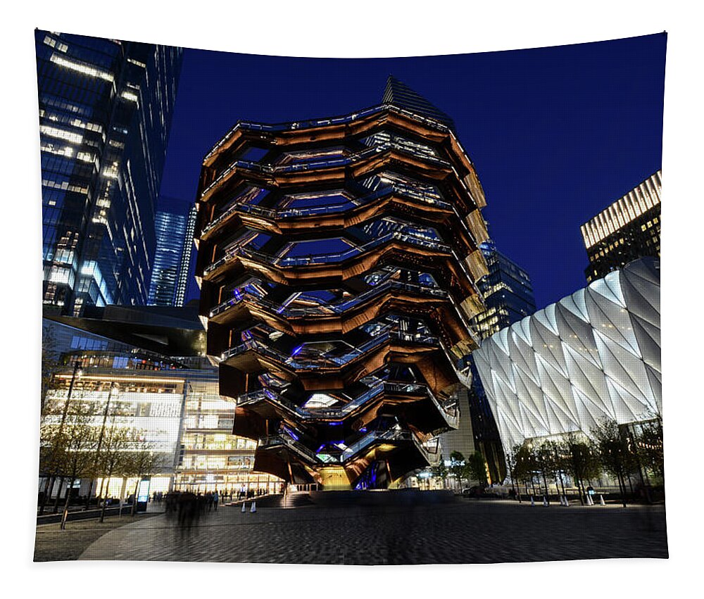 The Vessel Tapestry featuring the photograph The Vessel, NYC - Hudson Yards, New York City by Earth And Spirit