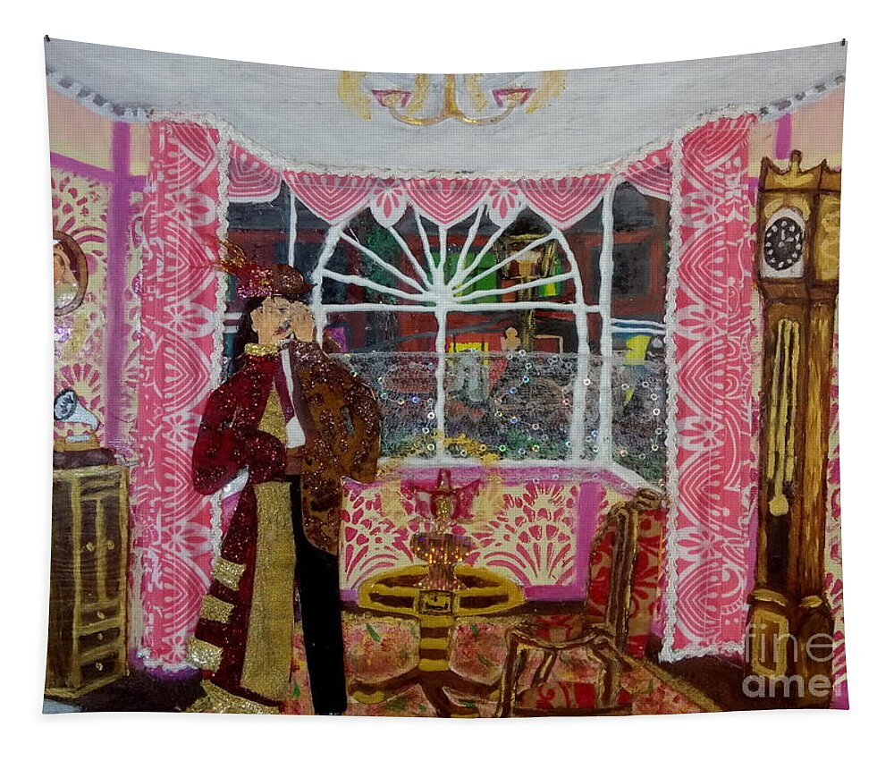 Lgbtq Tapestry featuring the mixed media The Victorian Victim by David Westwood