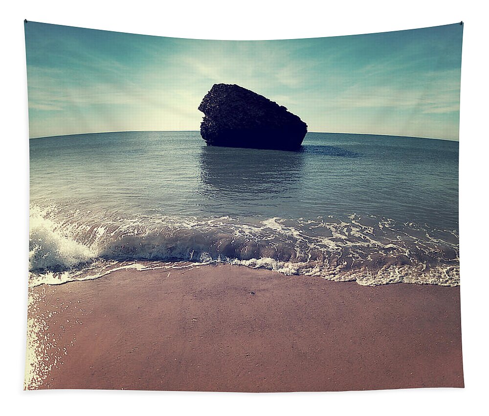 Beach Tapestry featuring the photograph S 0001 by TECNOARTES Photo