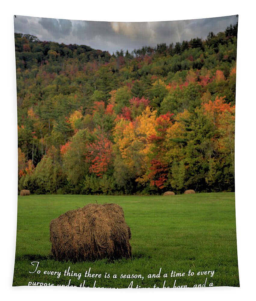 Maine Tapestry featuring the photograph There Is A Season by Robert Harris