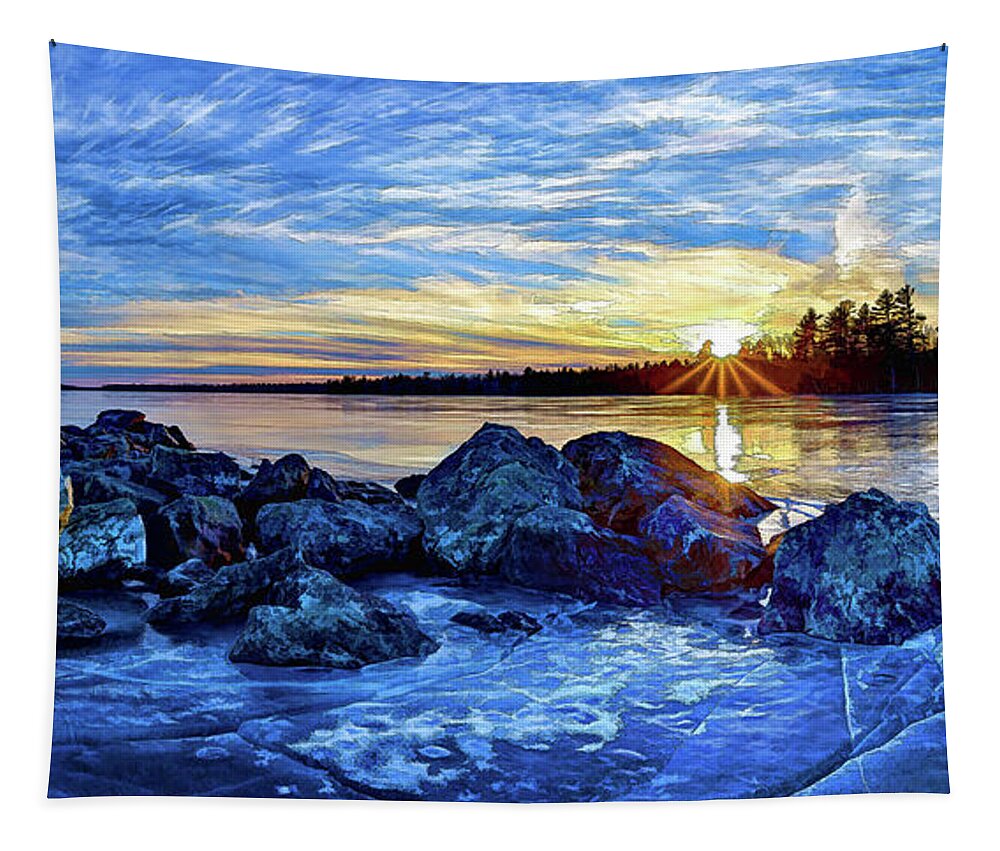 Artistic Rendering Tapestry featuring the photograph Synergy by ABeautifulSky Photography by Bill Caldwell
