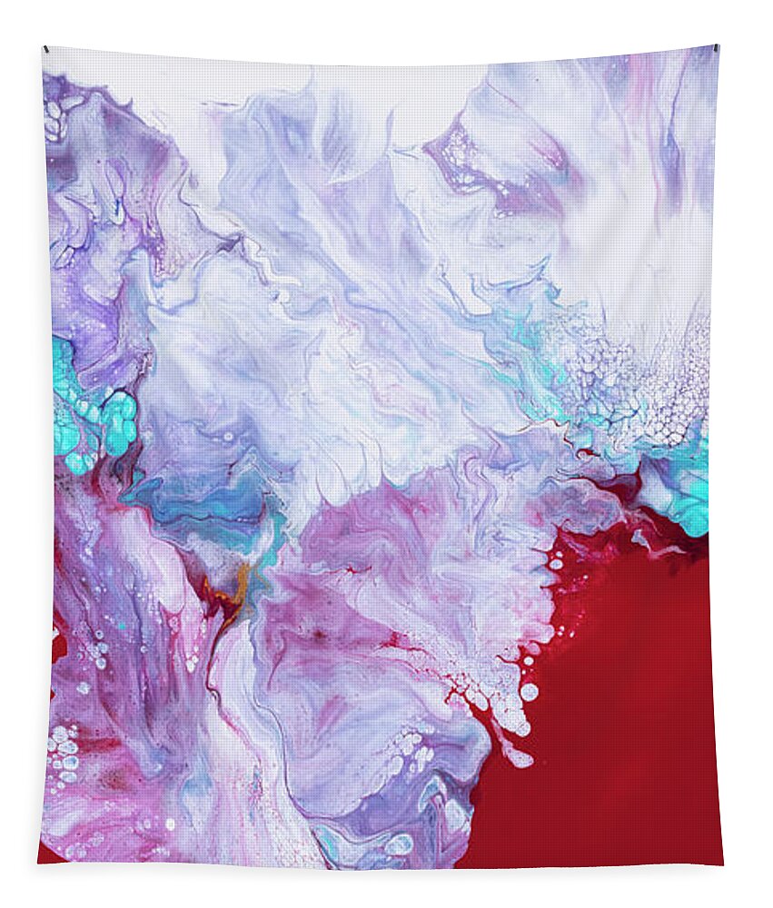 Abstract Tapestry featuring the painting Three Sisters, Michelle by Darice Machel McGuire