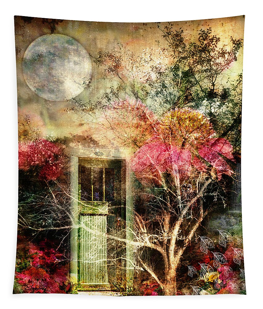 Door Tapestry featuring the photograph Through the Seasons by Shara Abel