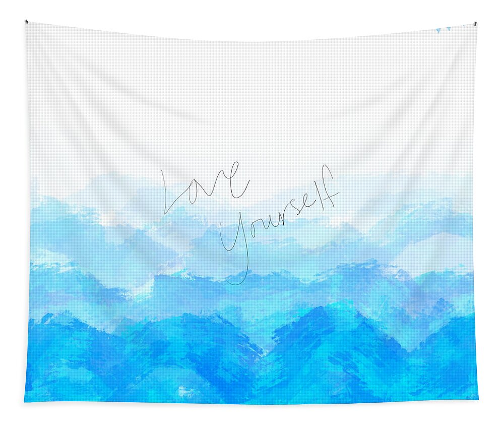 Love Yourself Tapestry featuring the digital art Through the Storm by Amber Lasche