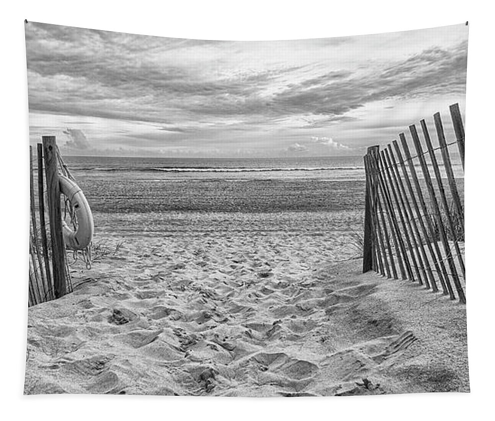 Beach Tapestry featuring the photograph To the Beach - Emerald Isle North Carolina by Bob Decker