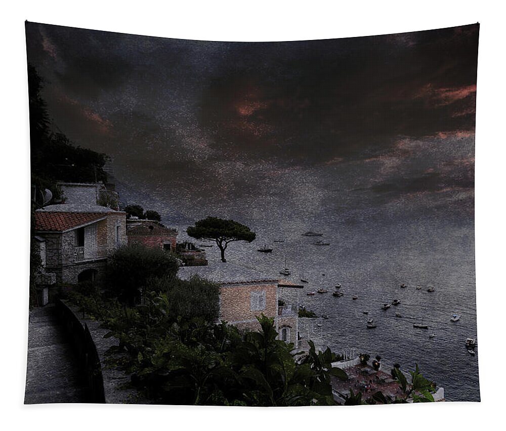 Italy Tapestry featuring the photograph To the Mediterranean by Mark Gomez