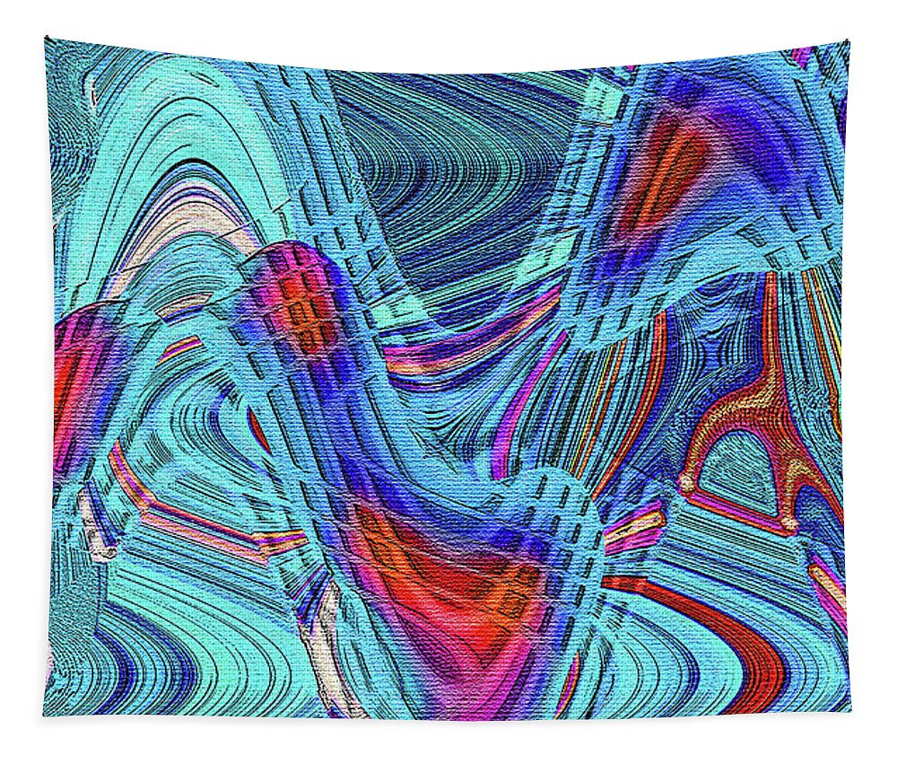 Tom Stanley Janca Abstract #113007#ps1dt Tapestry featuring the digital art Tom Stanley Janca Abstract #113007#ps1dt by Tom Janca