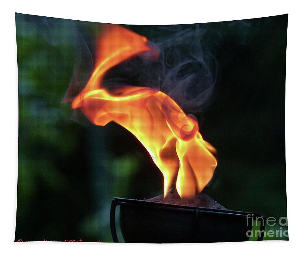 Exotic Tapestry featuring the photograph Torch Series III by Rosanne Licciardi