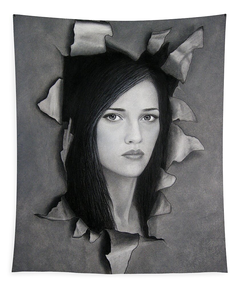 Torn Tapestry featuring the painting Torn by Lynet McDonald