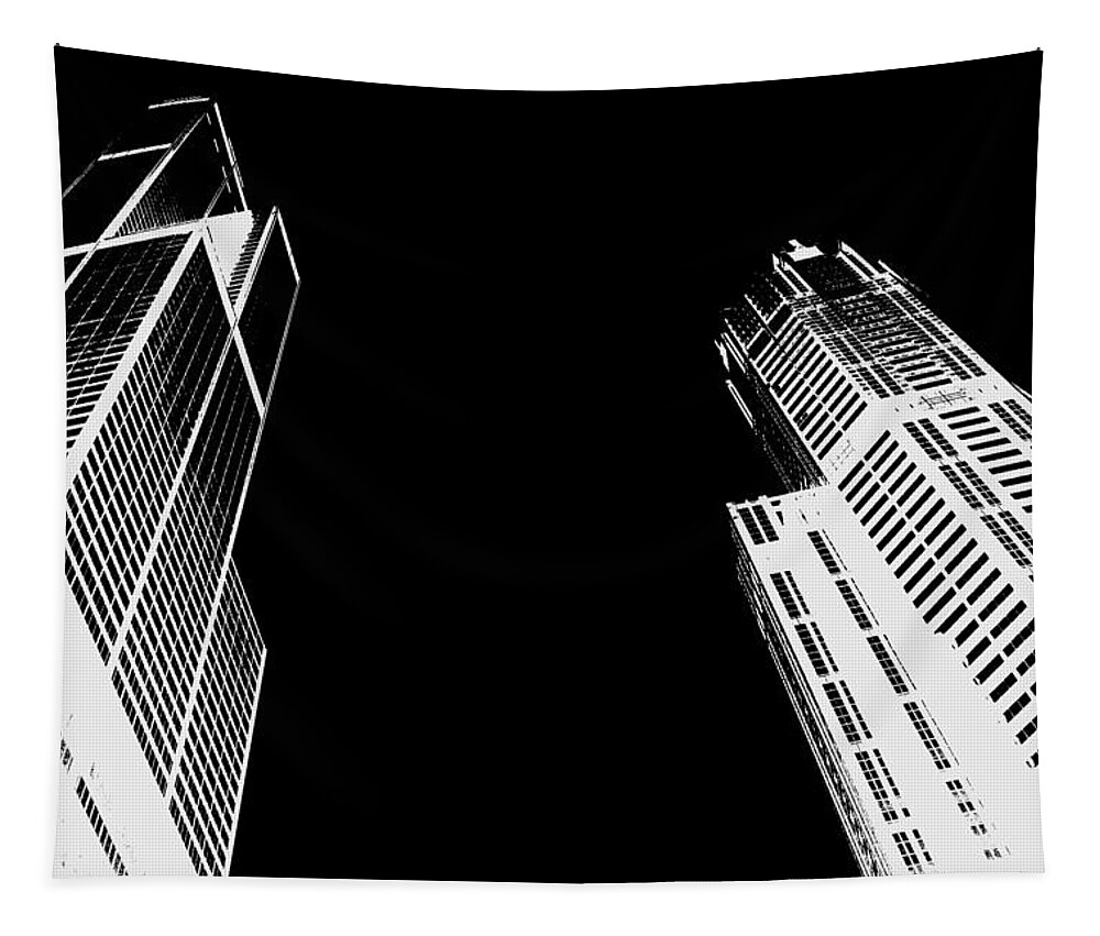 Towers Tapestry featuring the photograph Towers by Peter Kraaibeek