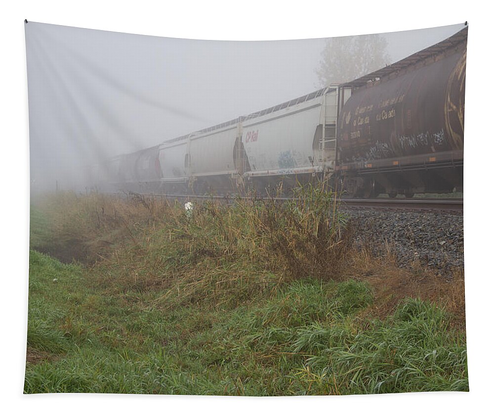 Portland Winter Tapestry featuring the photograph Train to nowhere by Kunal Mehra