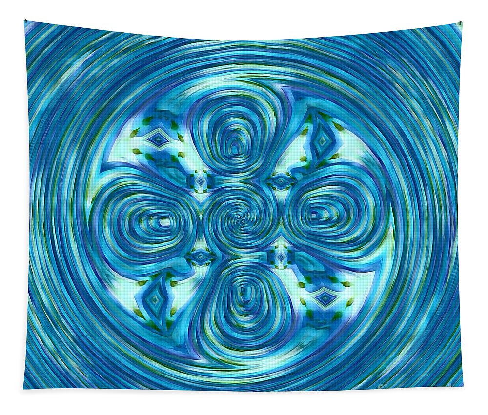  Tapestry featuring the digital art Tranquil by Rachel Hannah