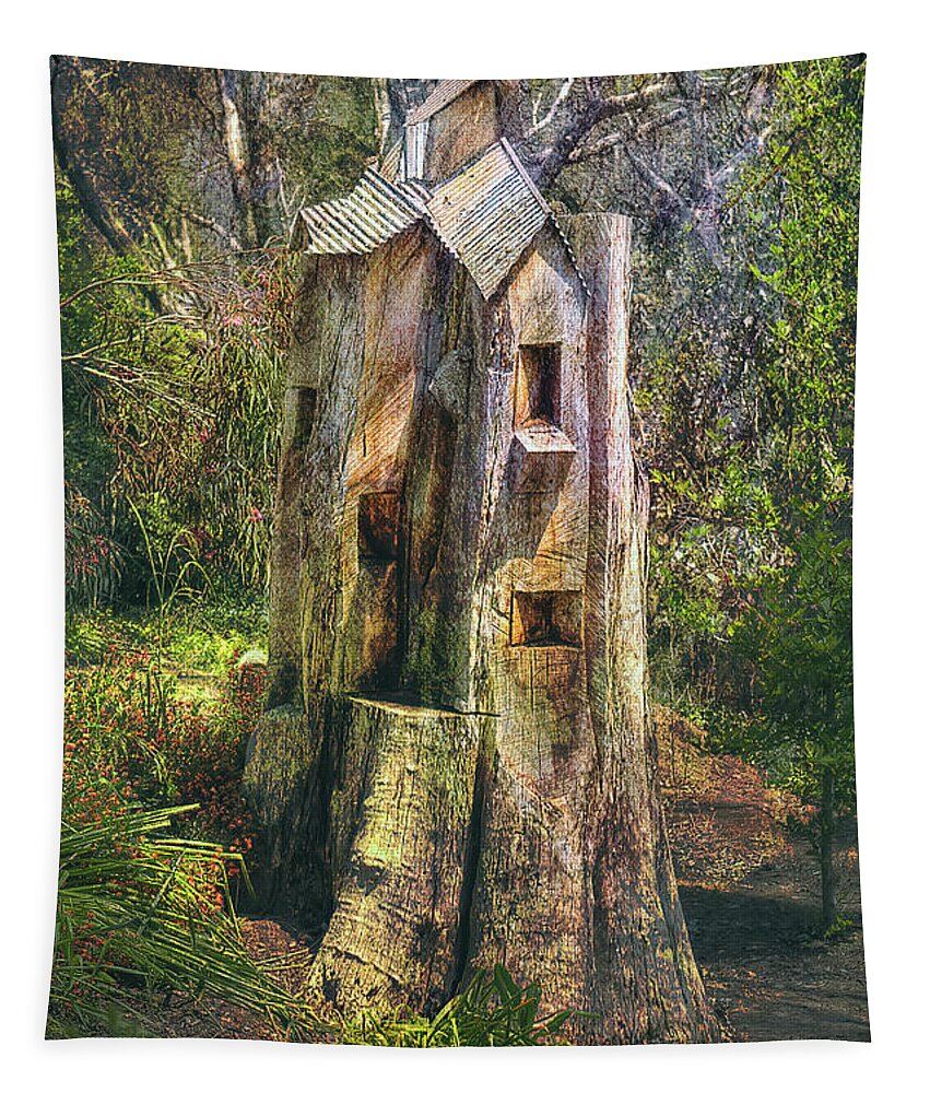 Elaine Teague Tapestry featuring the photograph Tree House by Elaine Teague