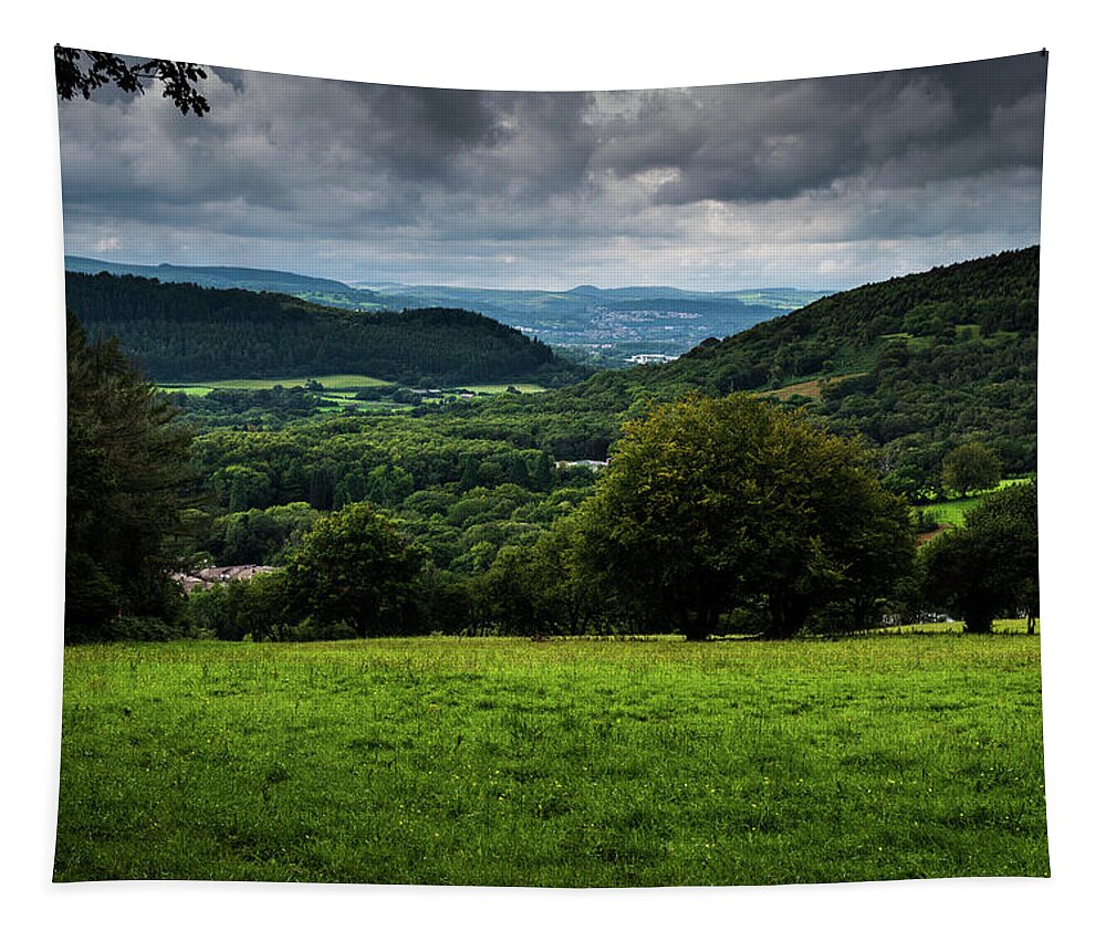Wales Tapestry featuring the photograph Treforest Ahead by Gavin Lewis