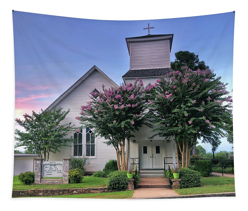 Church Tapestry featuring the photograph Trinity Lutheran Church by William Rainey