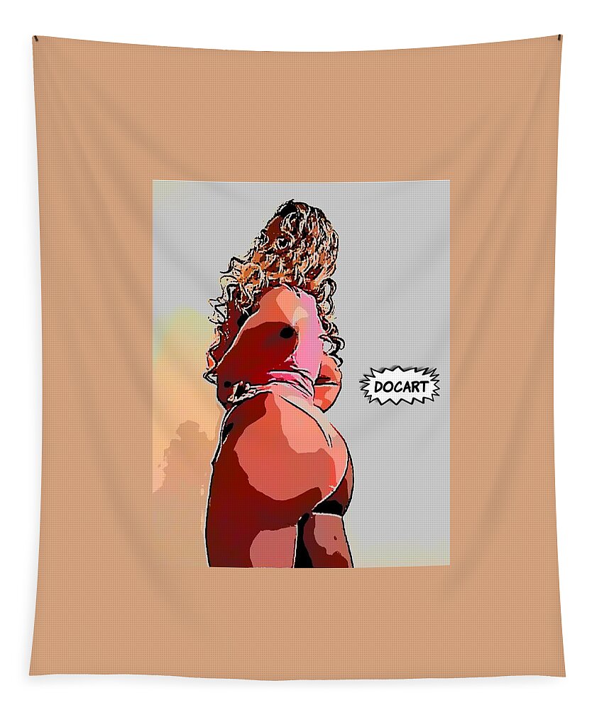 T-shirt Panties Afterwork Netflix And Chill Bood Up Tapestry featuring the digital art Tshirts and Panties Mood by Doc Art