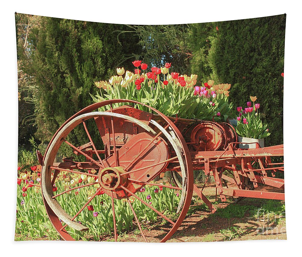 Floral Tapestry featuring the photograph Tulips a la Carte by Elaine Teague