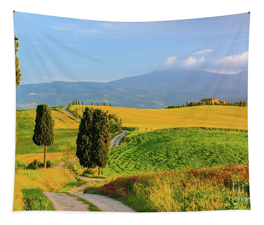 Italy Tapestry featuring the photograph Tuscany Landscapes 4 by Henk Meijer Photography