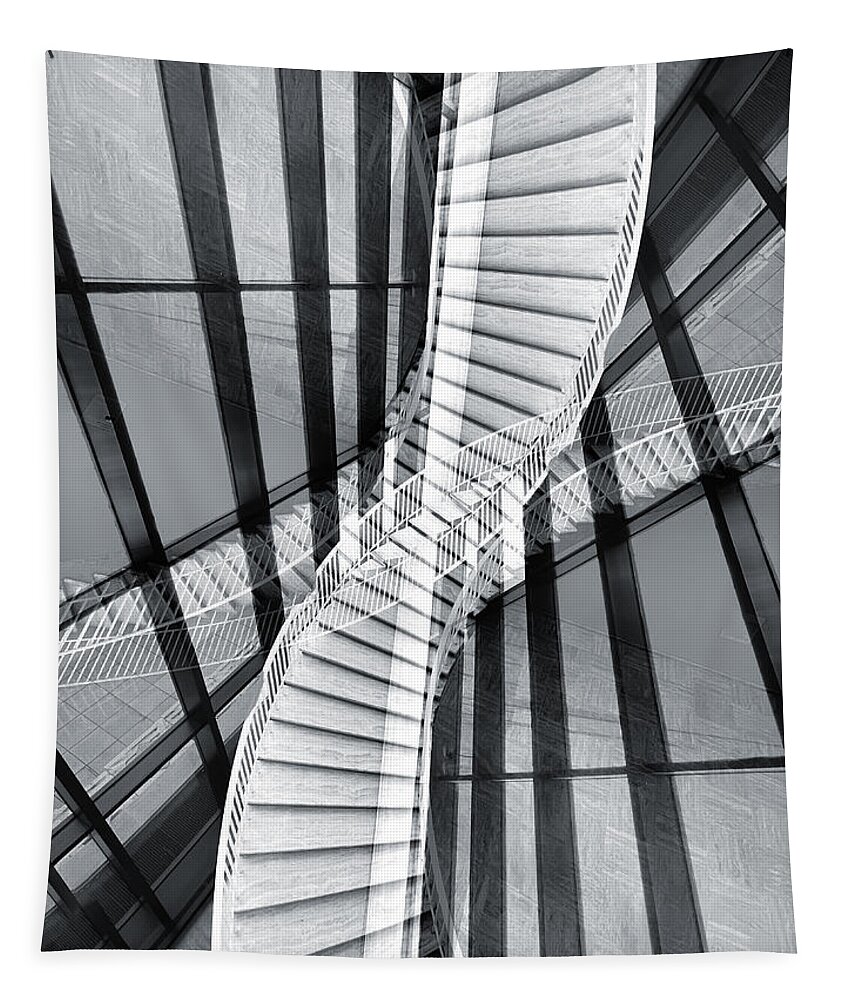 Stairs Tapestry featuring the photograph Twisted Staircase by Jim Signorelli