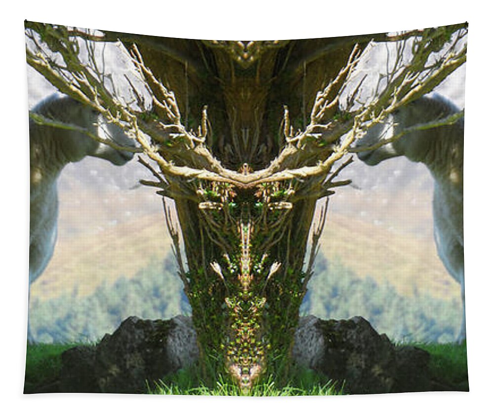 Scotland Tapestry featuring the photograph Uan Skye by PJ Kirk