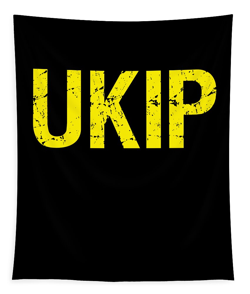 Funny Tapestry featuring the digital art UKIP UK Independence Party by Flippin Sweet Gear