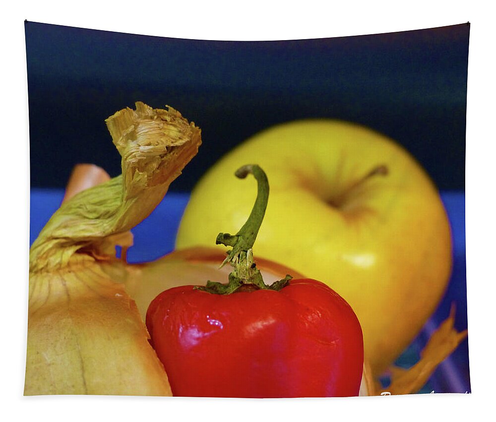 Yellow Delicious Apple Tapestry featuring the photograph Ambiance by Rosanne Licciardi