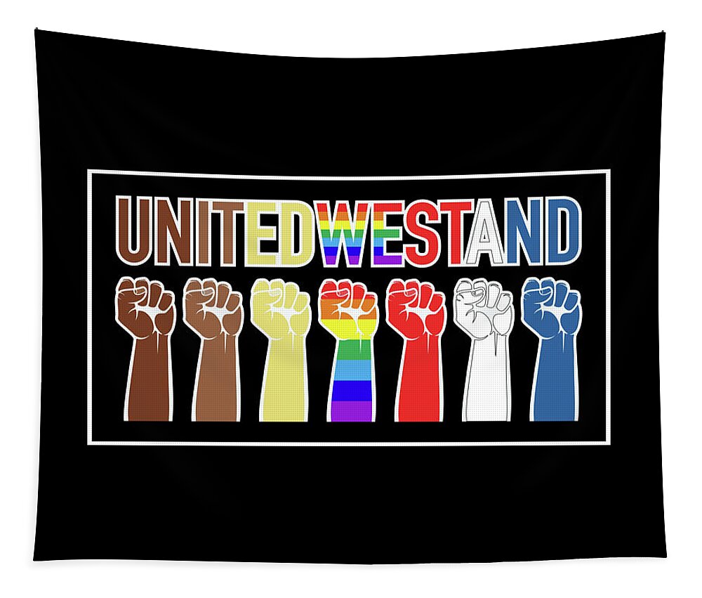 United We Stand Tapestry featuring the digital art United We Stand by Artistic Mystic