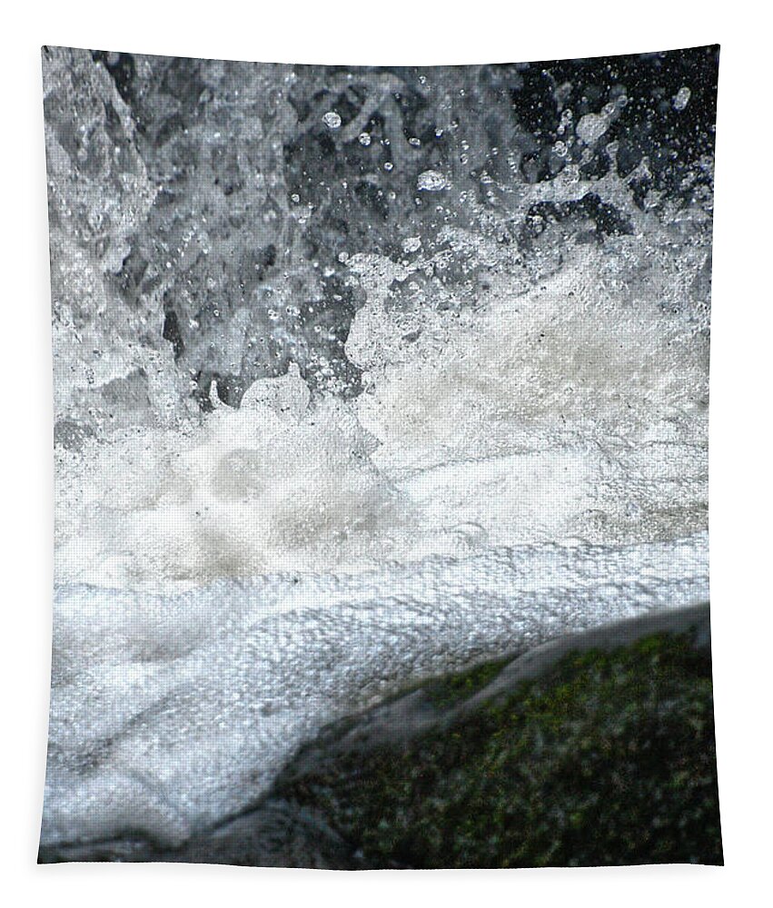 Upper Meigs Falls Tapestry featuring the photograph Upper Meigs Falls 5 by Phil Perkins